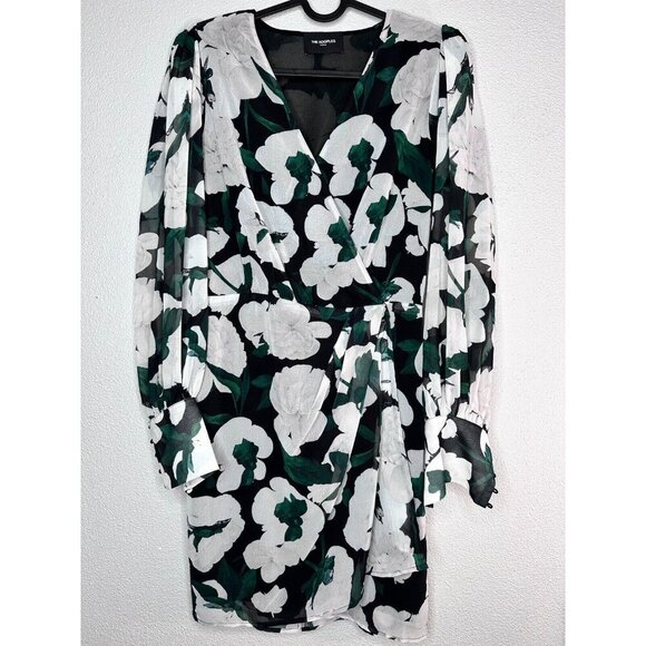 THE KOOPLES Short Printed Multi Long Sleeve Dress Size XS Cocktail NWOT - Picture 5 of 15